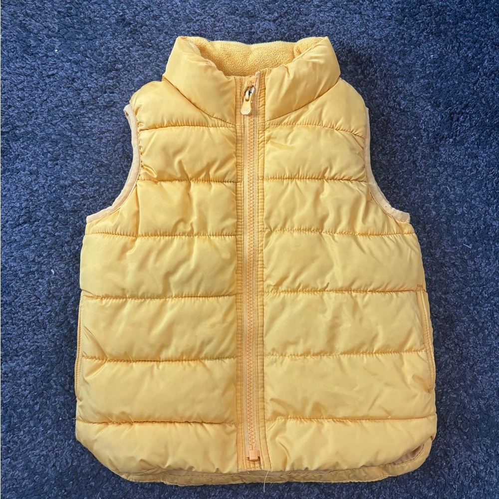 GAP Kids Yellow Puffer Vest